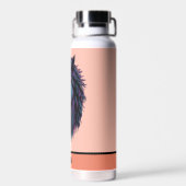Bunte Graffiti-Kunst Pferd für Pferdeliebhaber Trinkflasche (Rückseite)