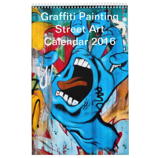 Bunte Graffiti-Malerei-Straßen-Kunst 2016 Kalender (Titelbild)