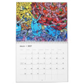 Bunte Graffiti-Malerei-Straßen-Kunst 2016 Kalender (Mär 2027)