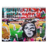 Bunte Graffiti-Malerei-Straßen-Kunst 2018 Kalender (Titelbild)
