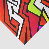 Bunte Graffitiillustration Seidenpapier (Ausschnitt)