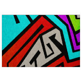 Bunte Graffitiillustration Stoff (Fat Quarter (45,7 x 55,9 cm))
