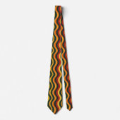 Bunte Groovy Retro Krawatte (Vorderseite)