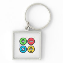 Bunte grundlegende Mathe-Symbole Illustration"