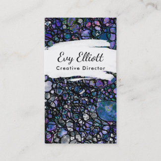 Bunte, Grungy abstrakte Kunst mit Kreisen Visitenkarte