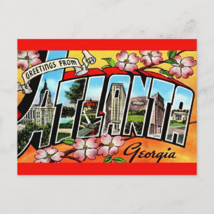 Bunte Grüße aus Atlanta  Postkarte