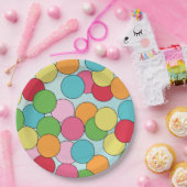 Bunte Gumball-Themenparty Gumball Party Pappteller (Party)