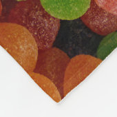 Bunte Gumdrops Süßigkeiten Personalisiert Fleecedecke (Ecke)
