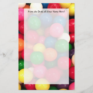 Bunte Gummi-Ball-Süßigkeit Briefpapier