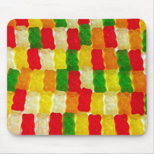 Bunte Gummibärchen Süßigkeiten Mousepad