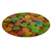 Bunte Gummibärchen Süßigkeiten Schneidebrett (Ecke)