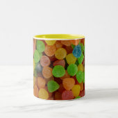 Bunte Gummibärchen Zweifarbige Tasse (Mittel)