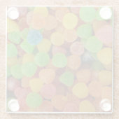 Bunte Gummibonbons Candy Quirky Glasuntersetzer (Rückseite)