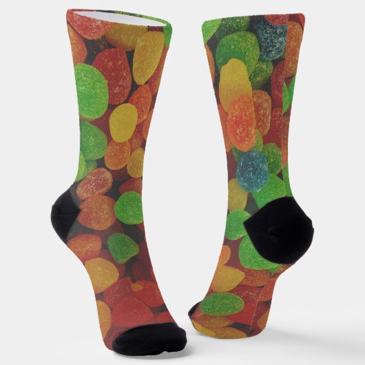 Bunte Gummibonbons Candy Quirky Socken (Gewinkelt)