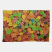 Bunte Gummibonbons Geschirrtuch (Horizontal)