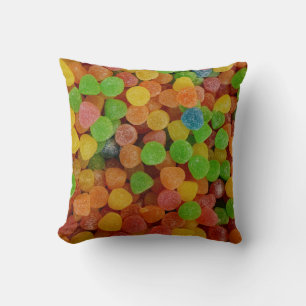 Bunte Gummibonbons Süßigkeiten Kissen
