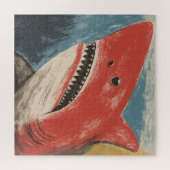 Bunte Hai-Illustration Puzzle (Horizontal)
