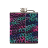 Bunte Häkelarbeit Flachmann (Rückseite)