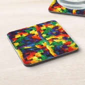 Bunte Häkelarbeit Untersetzer (Linke Seite)