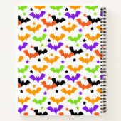 Bunte Halloween-Fledermäuse Notizblock (Rückseite)