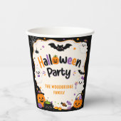 Bunte Halloween-Kostüme-Papierbecher Pappbecher (Vorderseite)