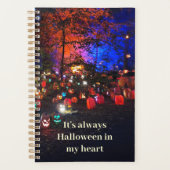 Bunte Halloween-Kürbisse Planer (Vorderseite)