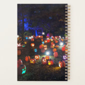 Bunte Halloween-Kürbisse Planer (Rückseite)