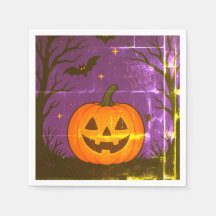 Bunte Halloween Pumpkin Napkins
