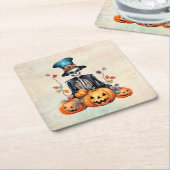 Bunte Halloween Skeleton Paper Untersetzer (angewinkelt)
