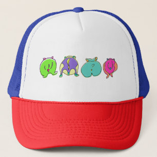 Bunte Hamsterpopos Truckerkappe