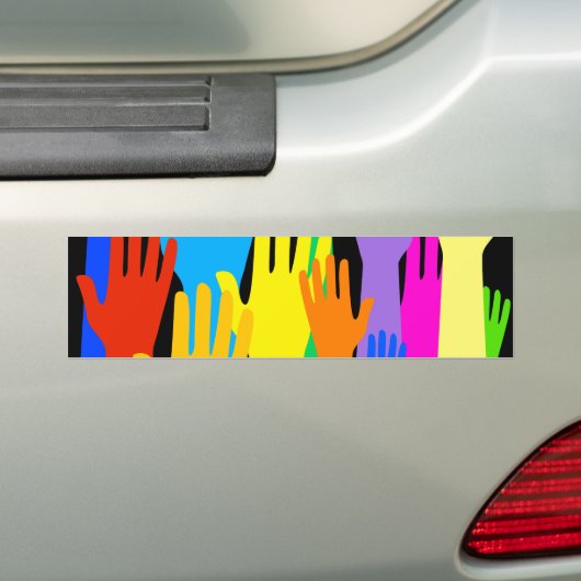 Bunte Hände Autoaufkleber (Auf Auto)