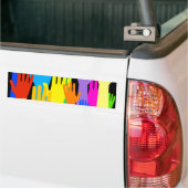 Bunte Hände Autoaufkleber (Auf Lkw)