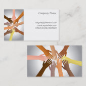 Bunte Hände Visitenkarte (Vorne/Hinten)