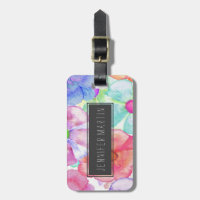 Bunte handgemalte Watercolor-Blumen