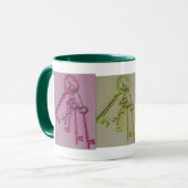 Bunte Hauptschlüssel Tasse (Vorderseite Links)