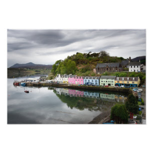 Bunte Häuser in Portree, Skye Fotodruck
