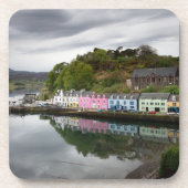 Bunte Häuser in Portree, Skye Getränkeuntersetzer (Vorderseite)
