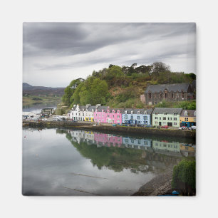 Bunte Häuser in Portree, Skye Magnet