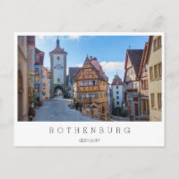 Bunte Häuser in Rothenburg, Deutschland