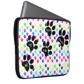 Bunte Haustier-Tatzen-Drucke, alle meine Kinder Laptopschutzhülle (Vorne Rechts)