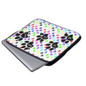 Bunte Haustier-Tatzen-Drucke, alle meine Kinder Laptopschutzhülle (Vorne Knopf)