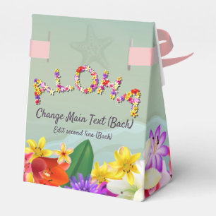 Bunte hawaiische Strand-Hochzeit themenorientiert Geschenkschachtel