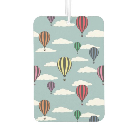 Bunte Heißluftballons Autolufterfrischer (Rückseite)