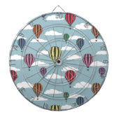 Bunte Heißluftballons Dartscheibe (vorne)