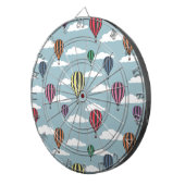 Bunte Heißluftballons Dartscheibe (Vorderseite rechts)