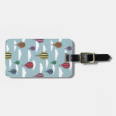 Bunte Heißluftballons Gepäckanhänger (Vorderseite horizontal)