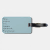 Bunte Heißluftballons Gepäckanhänger (Rückseite horizontal)