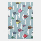 Bunte Heißluftballons Geschirrtuch (Vertikal)