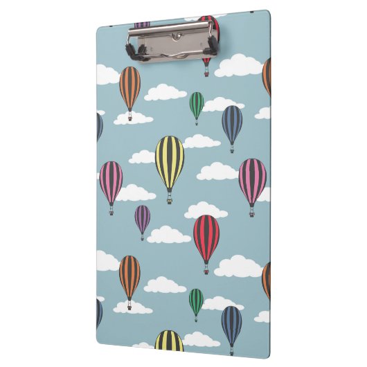 Bunte Heißluftballons Klemmbrett (Links)