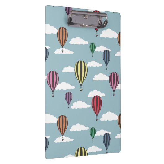 Bunte Heißluftballons Klemmbrett (Rechts)
